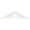 Ekena Millwork Pitch Preston Architectural Grade PVC Gable Pediment, 36"W x 9"H x 1"P (6/12) GPP036X009X100PRE - alternate 2